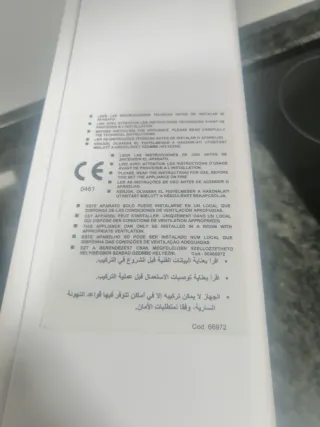 Calentador Cointra Gas Sin llama Piloto