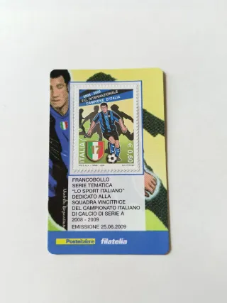 Tessera filatelica F.C. Internazionale 2008-2009