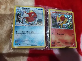 Lote Cartas Pokémon Magikarp y Fennekin