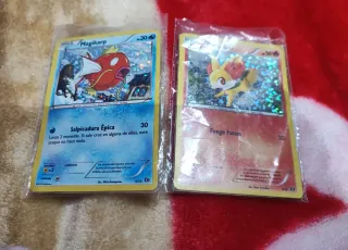 Lote Cartas Pokémon Magikarp y Fennekin