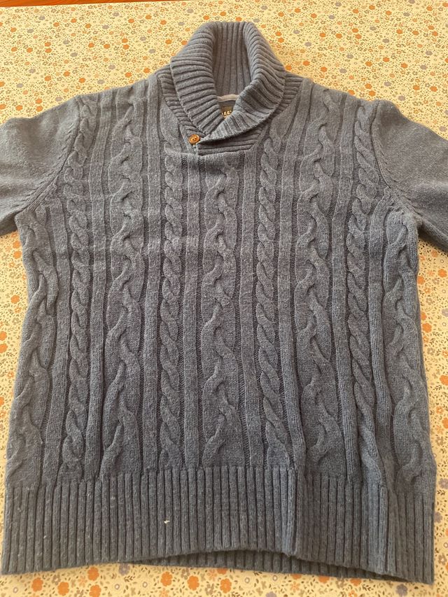 Jersey invierno cuello alto trenzado