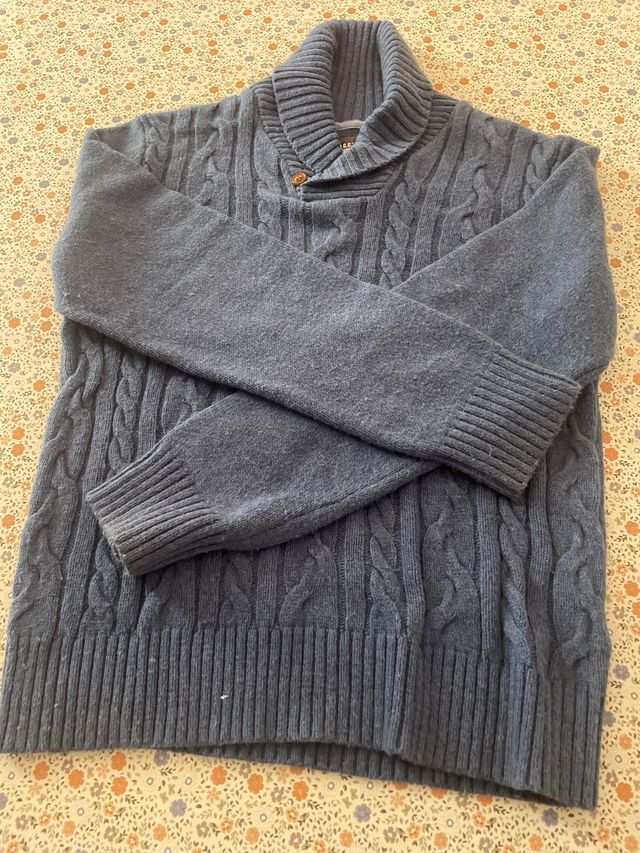 Jersey invierno cuello alto trenzado