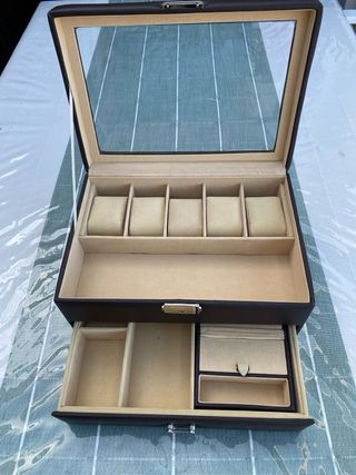 Joyerero Organizador de Relojes Marrón