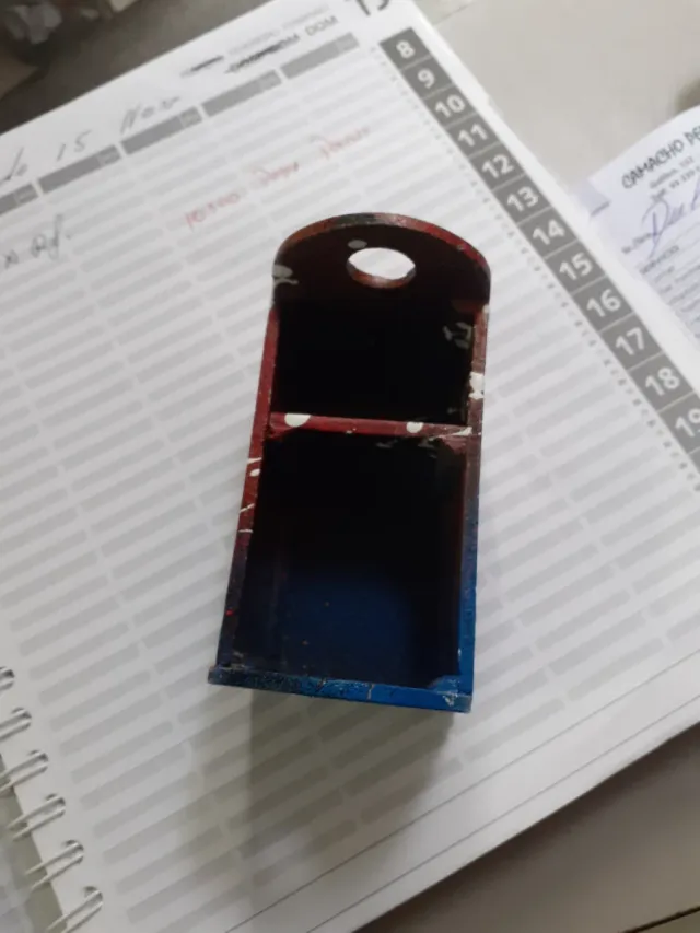 Caja decorada para taco de billar