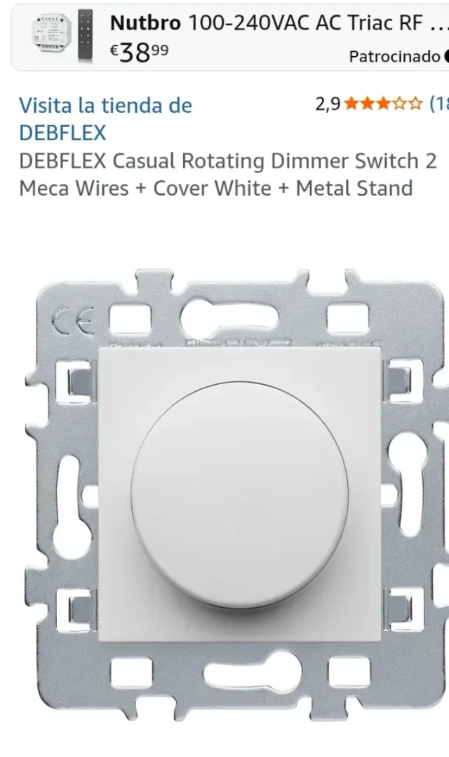 Variador Rotativo 2 Hilos Blanco Brillante