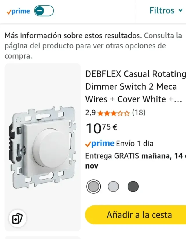 Variador Rotativo 2 Hilos Blanco Brillante