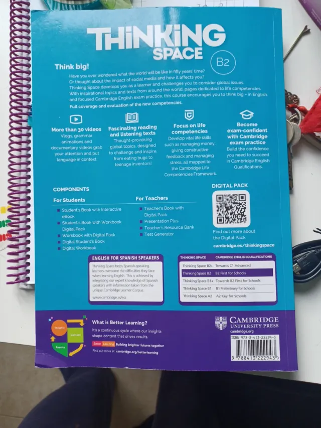 Thinking Space B2 Workbook with Digital Pack