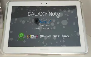 Samsung Galaxy Note 10.1 Tablet Plata/Blanca