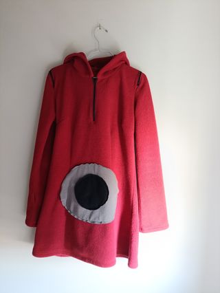 Vestido polar mujer M burdeos