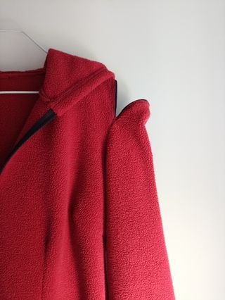 Vestido polar mujer M burdeos