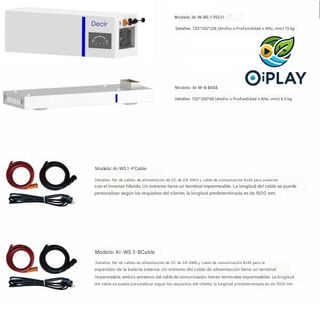 Batería Litio 10kWh 48V Deye 51,2V