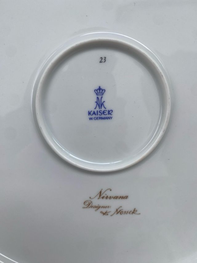 Juego Cerámica Kaiser: Jarrónes y Plato