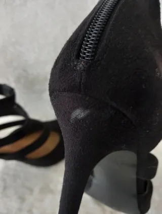 Zapatos tacón ante negro talla 40