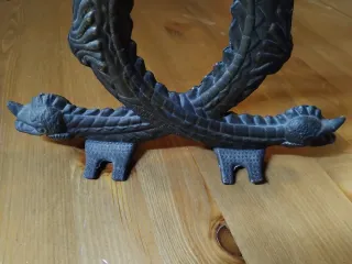 Candelabro vintage metallo donna draghi