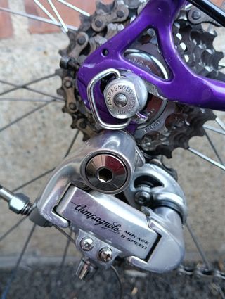 Bicicleta Colnago Morada.