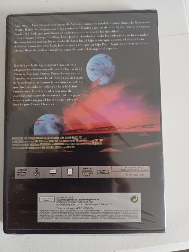 DVD Dune 1984 Precintada