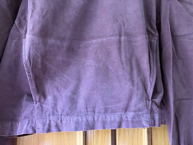 Top de Zara com Efeito Veludo Rosado Escuro com Bolsos