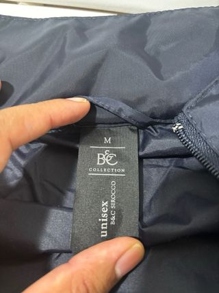 Chubasquero azul marino