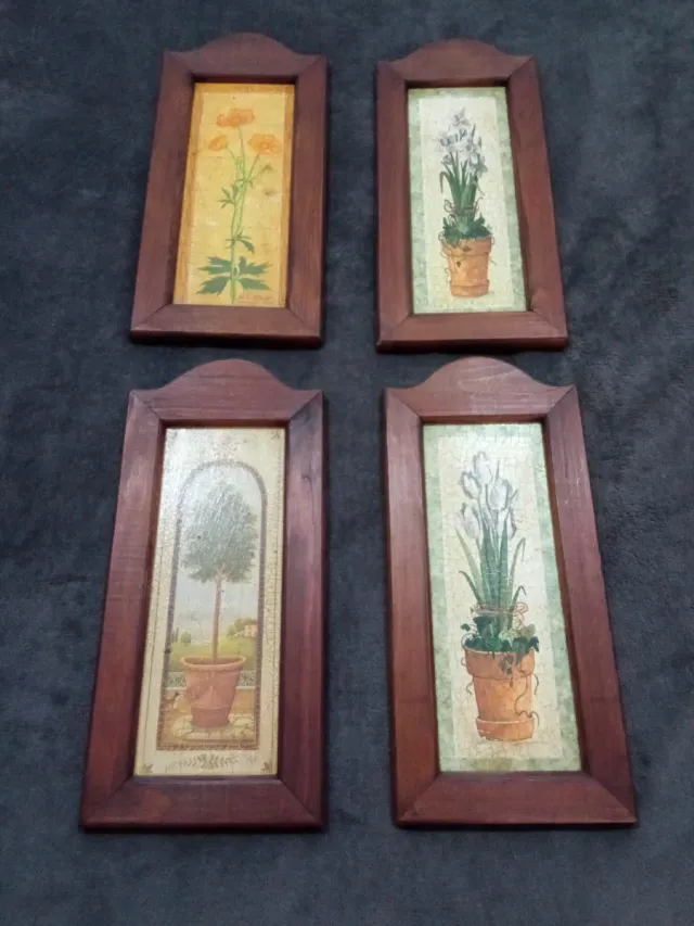 Set 4 Cuadros Decorativos