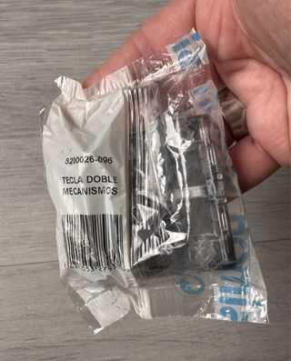 Tecla Doble Interruptor Simon 82C Titanio