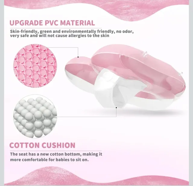 Flotador Bebé con Sombrilla Rosa