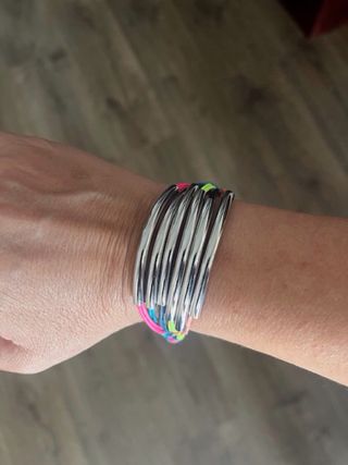 Pulsera Bimba y Lola Multicolor Plateada,nueva.