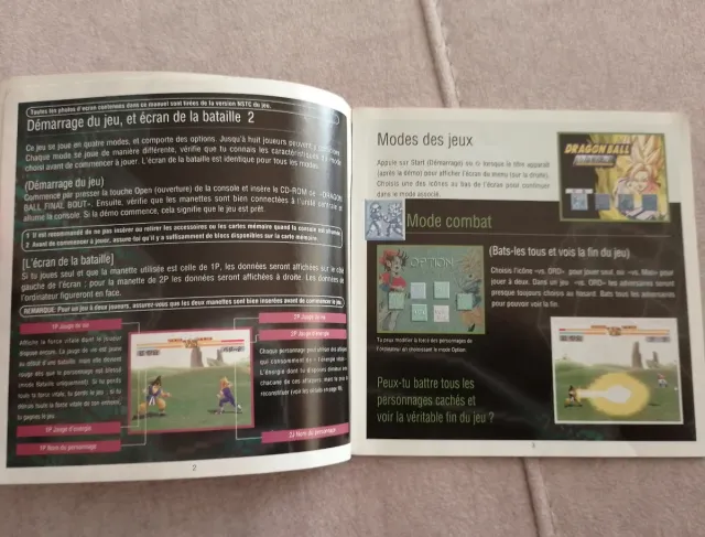 Manual Dragon Ball Final Bout PS1 PAL