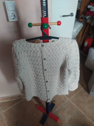 Jersey niña trenzado beige Talla M