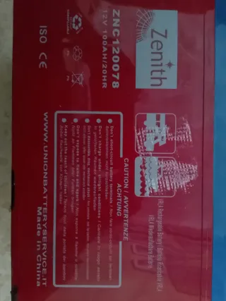 Batería ZNC120078 12V 100AH Autocaravana