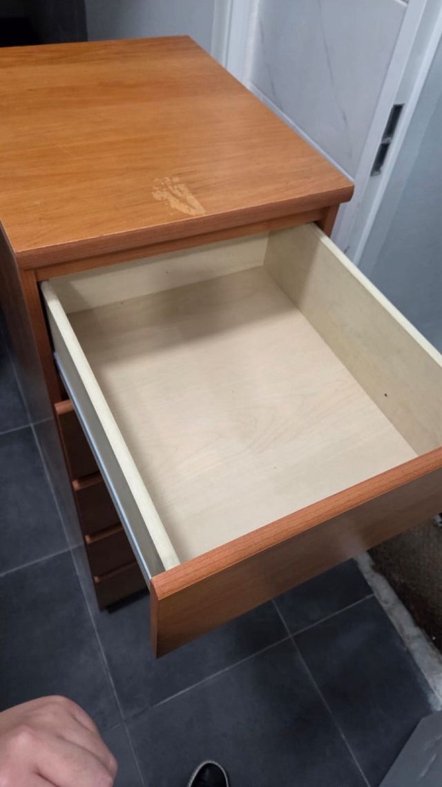 Cómoda de madera 5 cajones