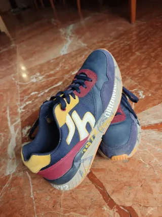 J'hayber Calzado Casual Azul y Rojo, Bambas Hombre