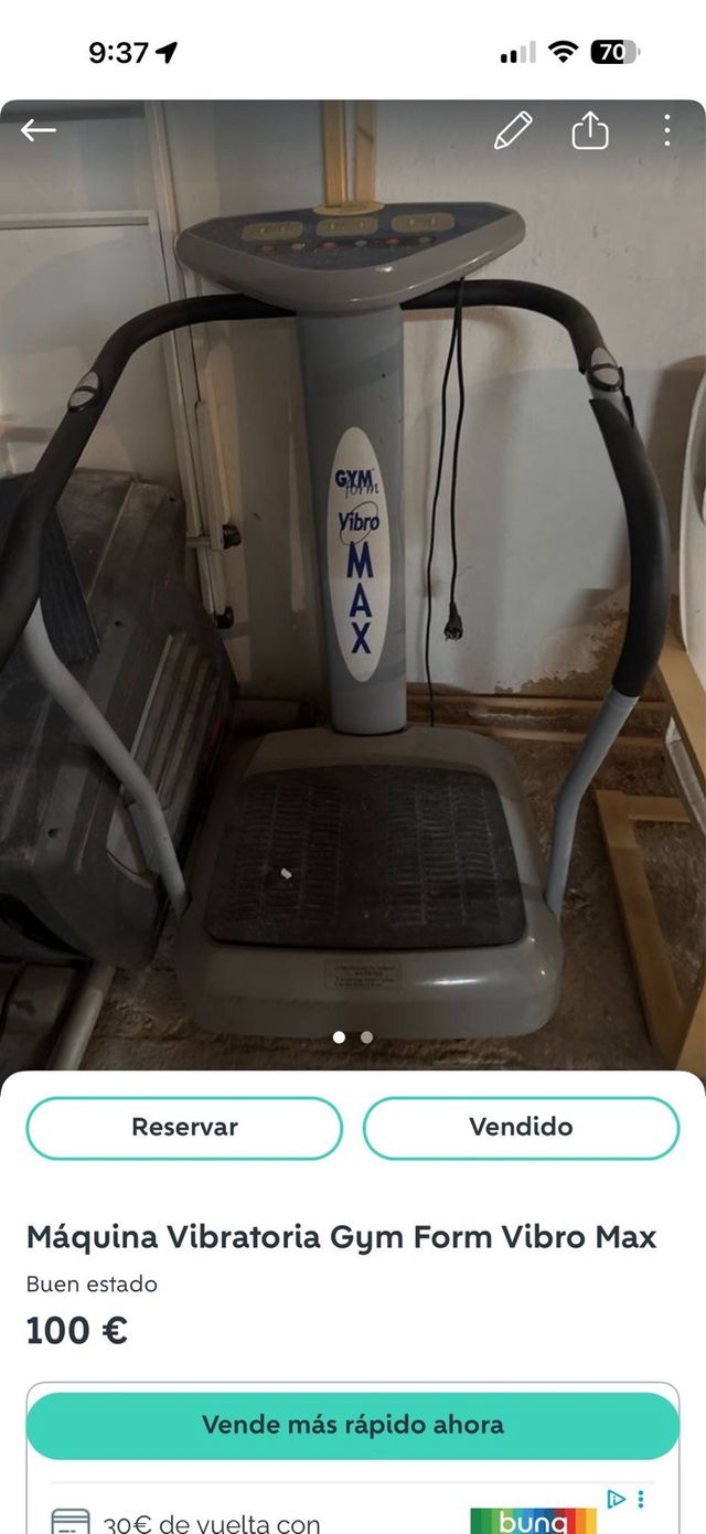 Máquina Vibratoria Gym Form Vibro Max