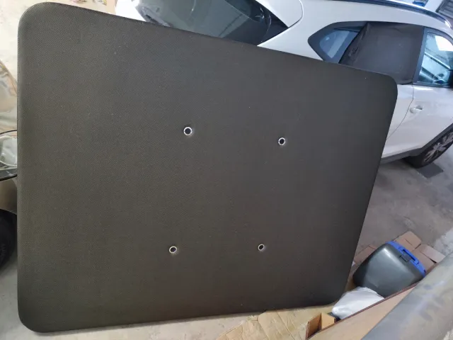 Base tapizada (Somier) 150x190 Negro/Gris