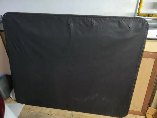 Base tapizada (Somier) 150x190 Negro/Gris