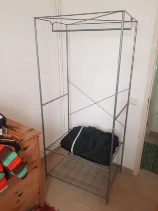 Armario Ropero Metálico Gris Ikea