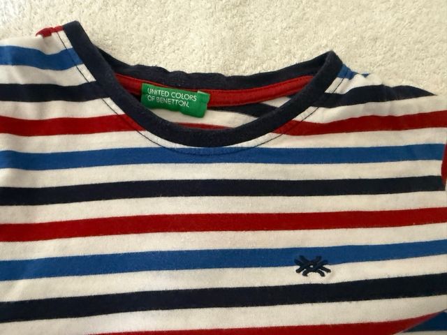 Camiseta Benetton Rayas Algodón T3-4