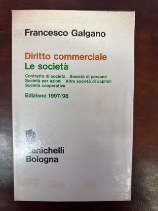 Diritto commerciale: le società. Contratto di s...