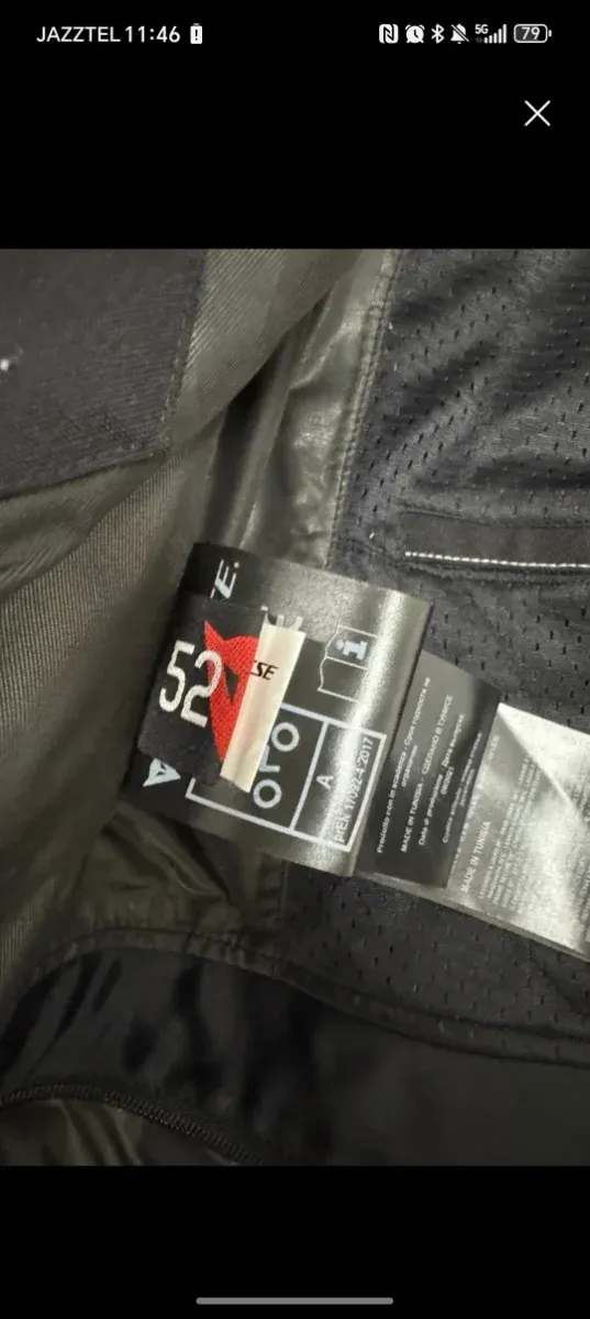 Cazadora Dainese Racing 3D  Negra y Blanca