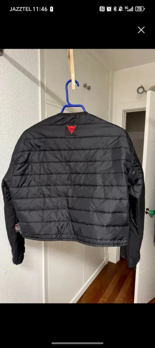 Cazadora Dainese Racing 3D  Negra y Blanca