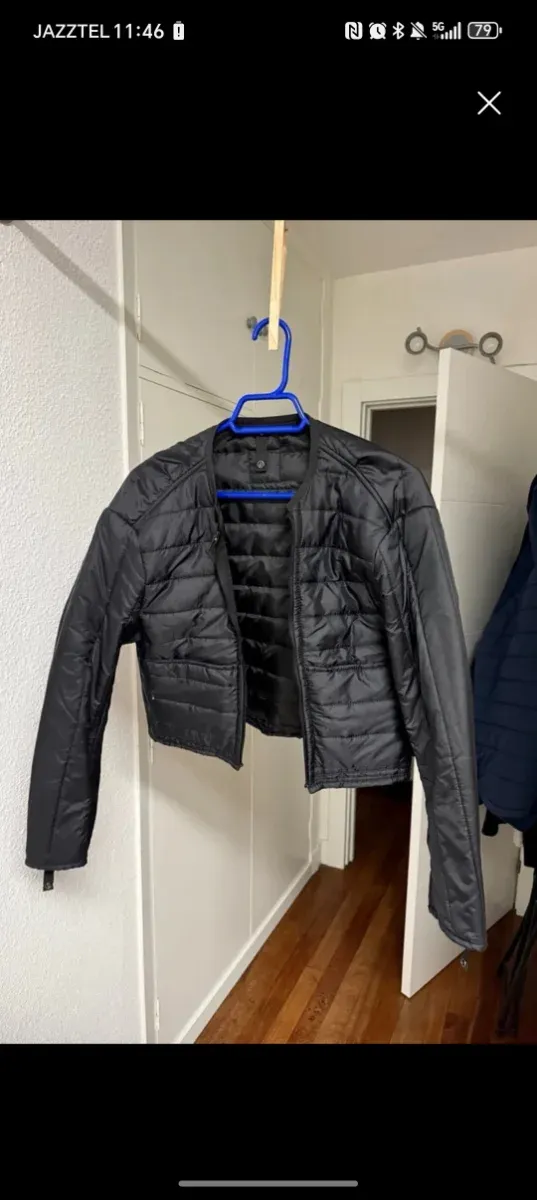 Cazadora Dainese Racing 3D  Negra y Blanca