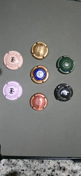 Colección chapas cava y champagne