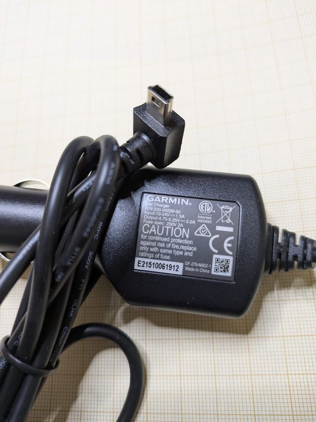 Cargador Coche Garmin 4.75-5.25V 2.0A