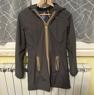 K-Way lungo donna grigio taglia 9