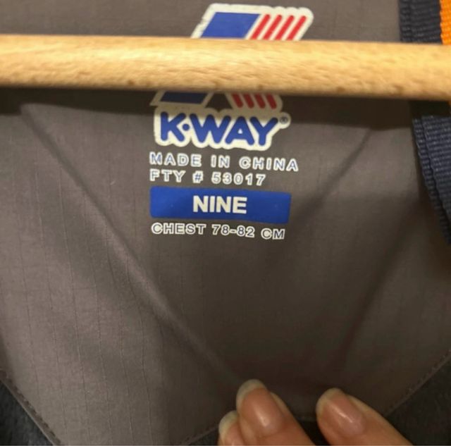 K-Way lungo donna grigio taglia 9