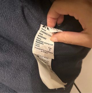 K-Way lungo donna grigio taglia 9