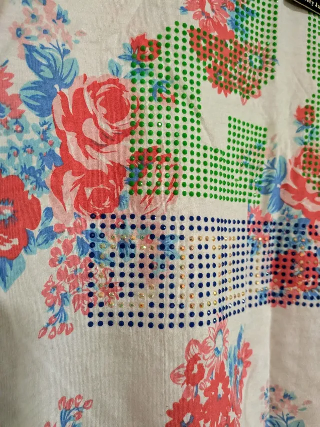 Camiseta sin mangas Mystery Jeans floral