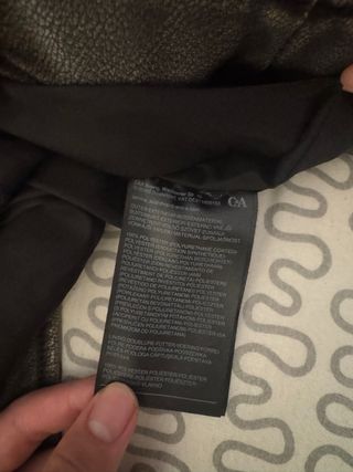 Chaquetón pelo sintético negro