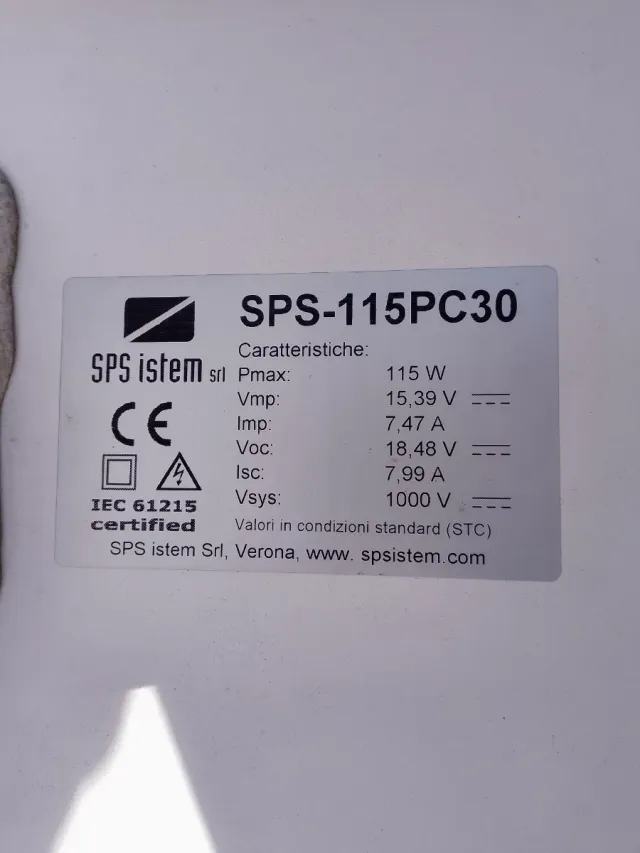 Placa solar SPS-115PC30 115W