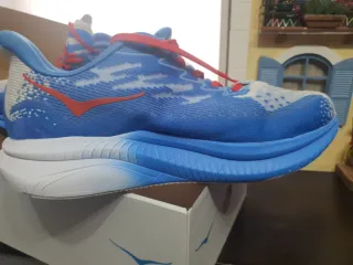 Hoka Mach 6 Zapatillas Running Azul/Blanco
