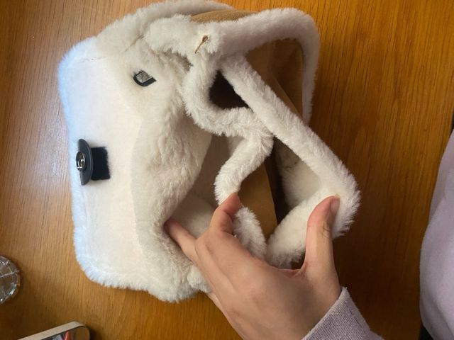 Bolso Parfois borrego marrón correa adaptable